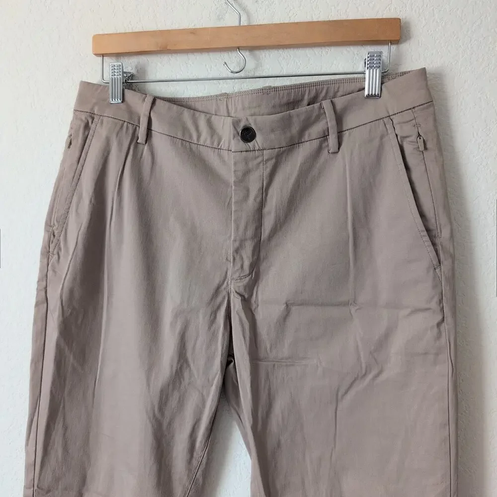 Bird Dogs Boomstick Chino Pants Mens Size 34x34 Beige Tan Performance Tech‎ Golf